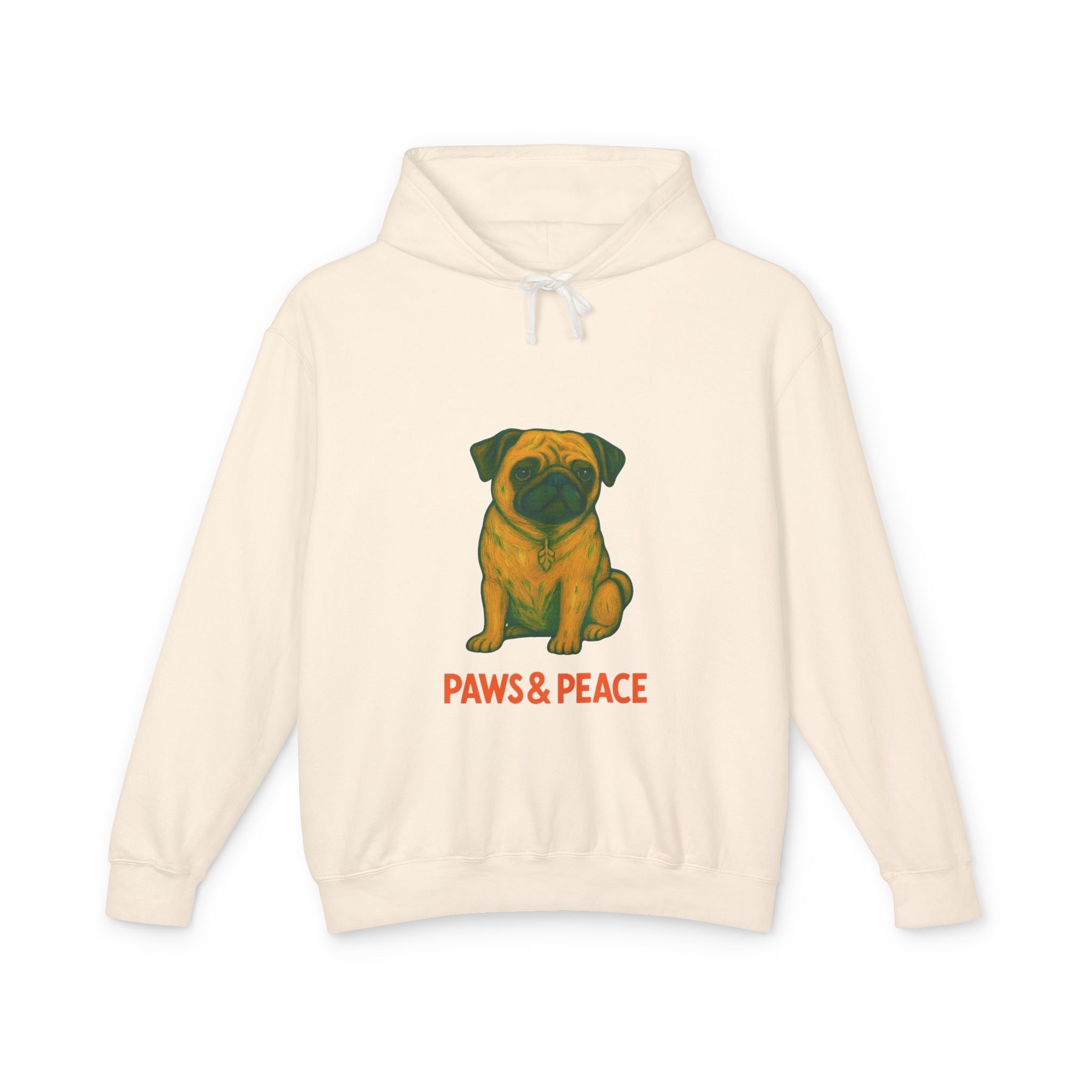 Unisex (Puggo) Lightweight Hoodie by Paws&Peace Printify