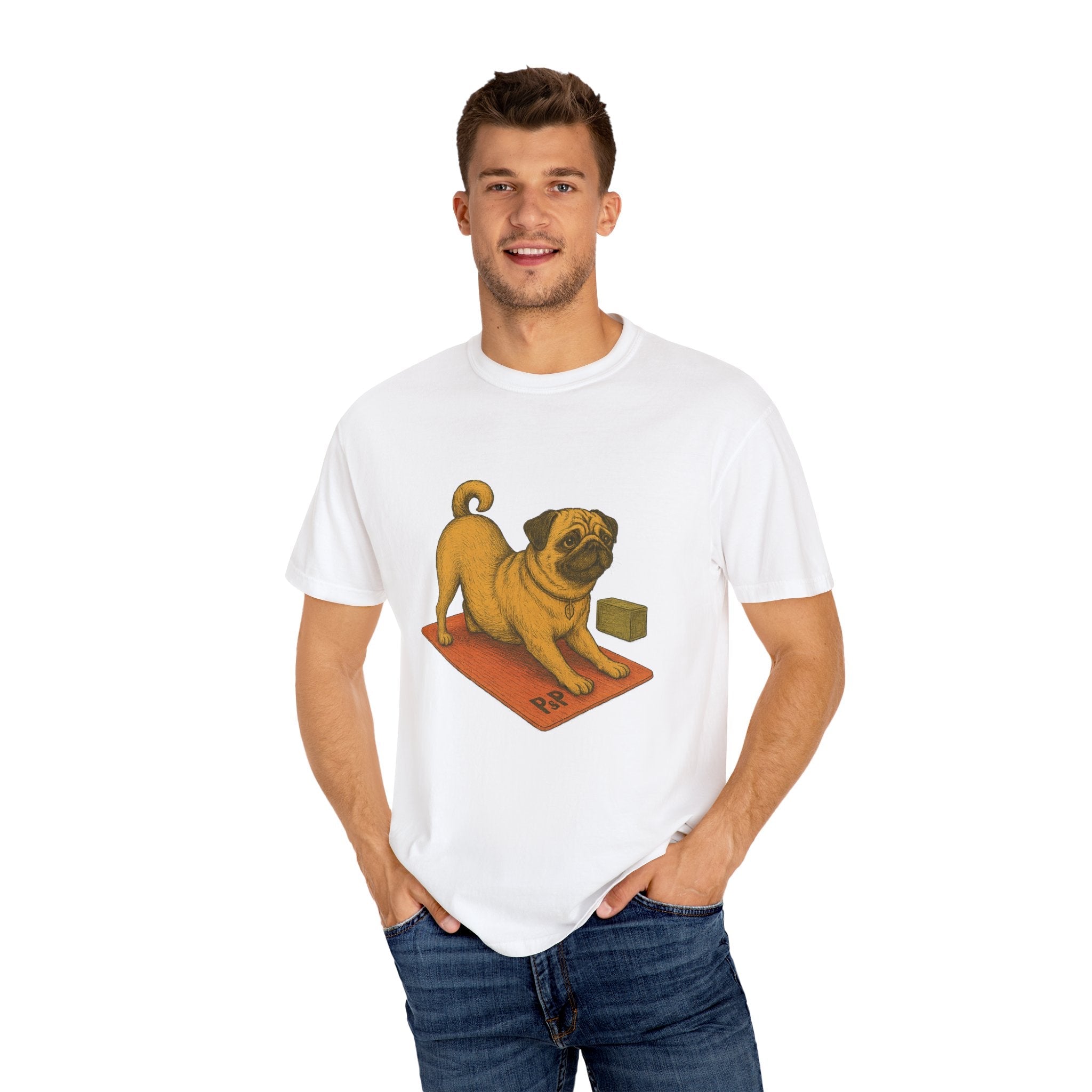 Unisex (Puggo) Yoga T-Shirt by Paws&Peace Printify