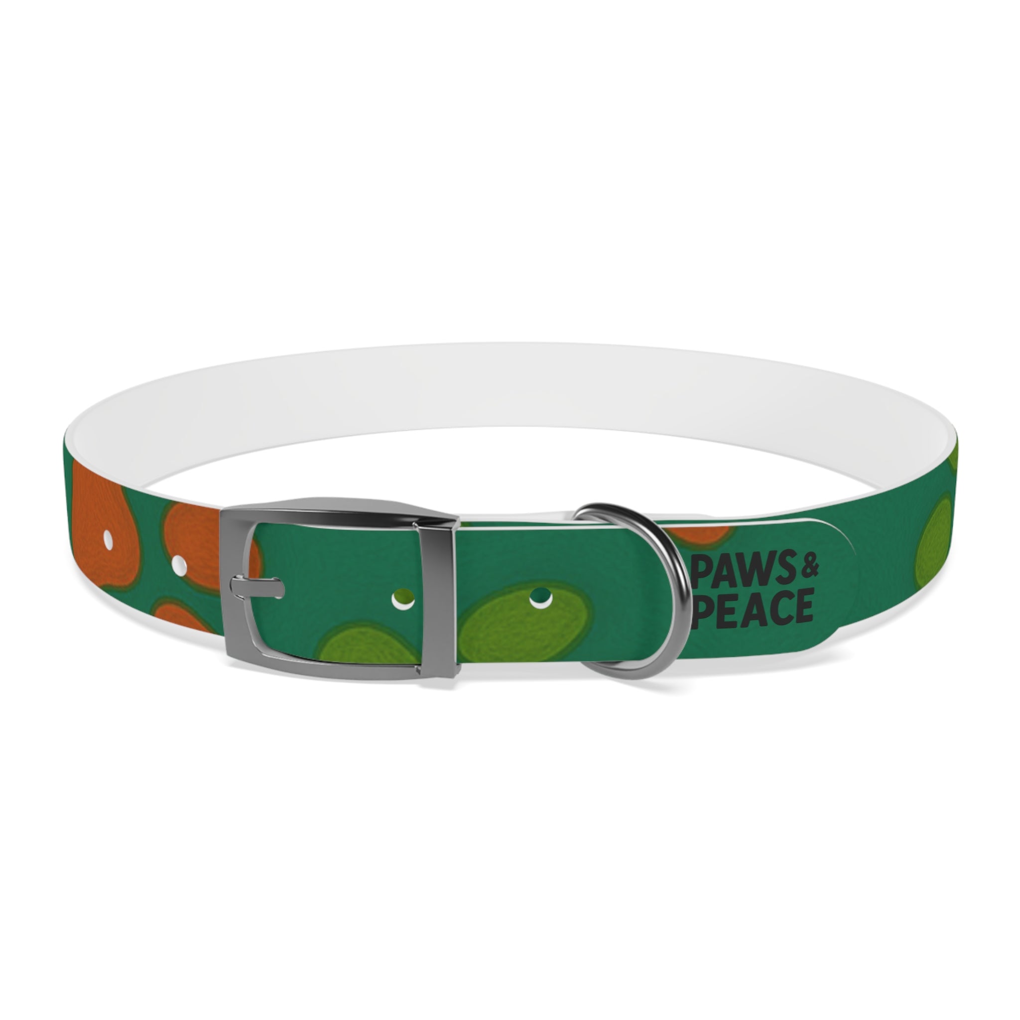 Stylish Dog Collar (green) | Paws & Peace Design Printify