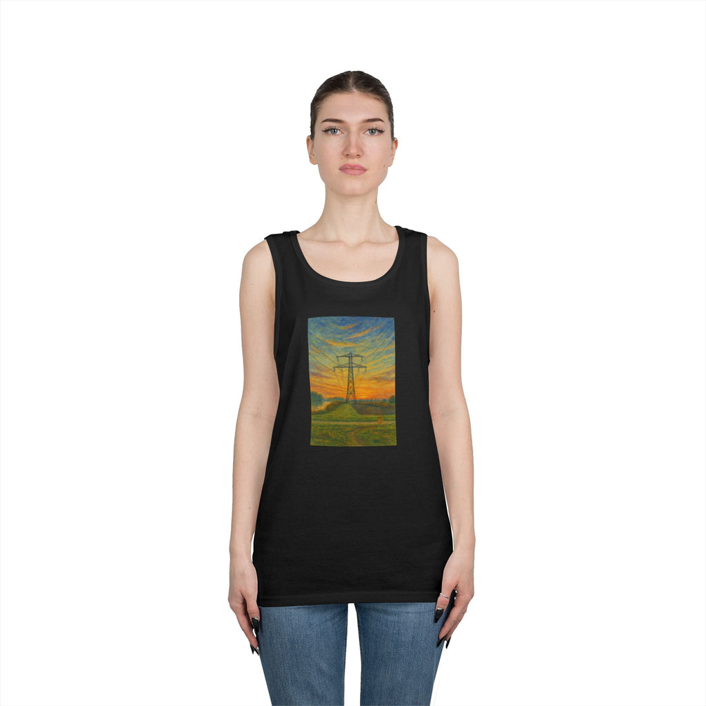 Unisex Long9 Sunset Tank Top by Paws&Peace Printify