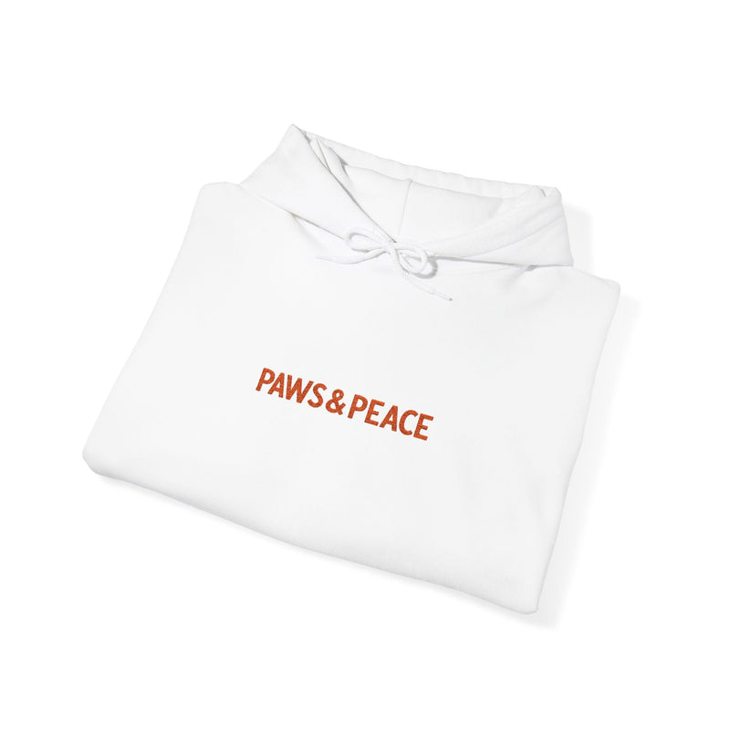 Unisex Paws & Peace Logo Hoodie by Paws&Peace Printify