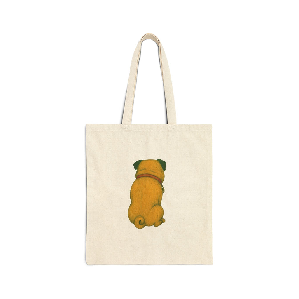 Paws&Peace (Pug)Cotton Canvas Tote Bag Printify
