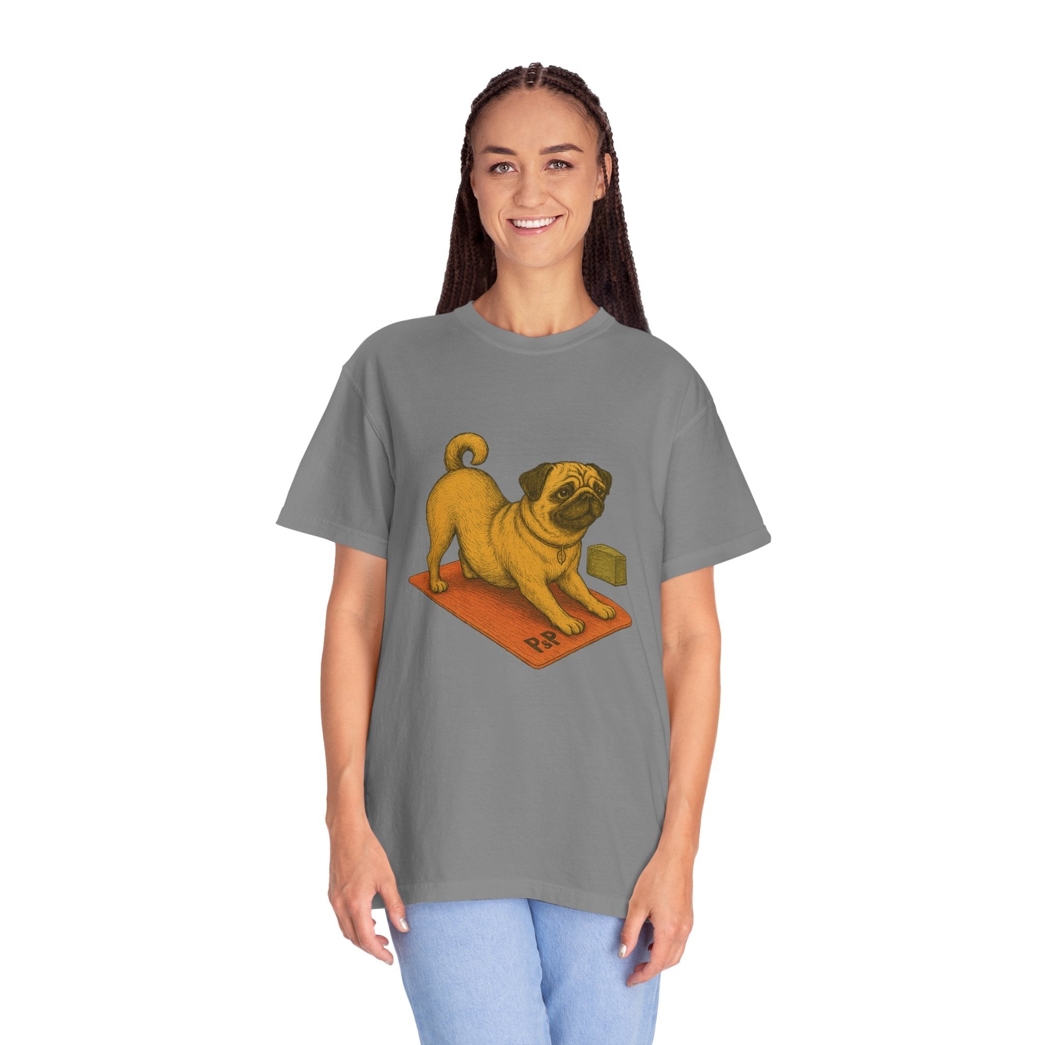 Unisex (Puggo) Yoga T-Shirt by Paws&Peace Printify