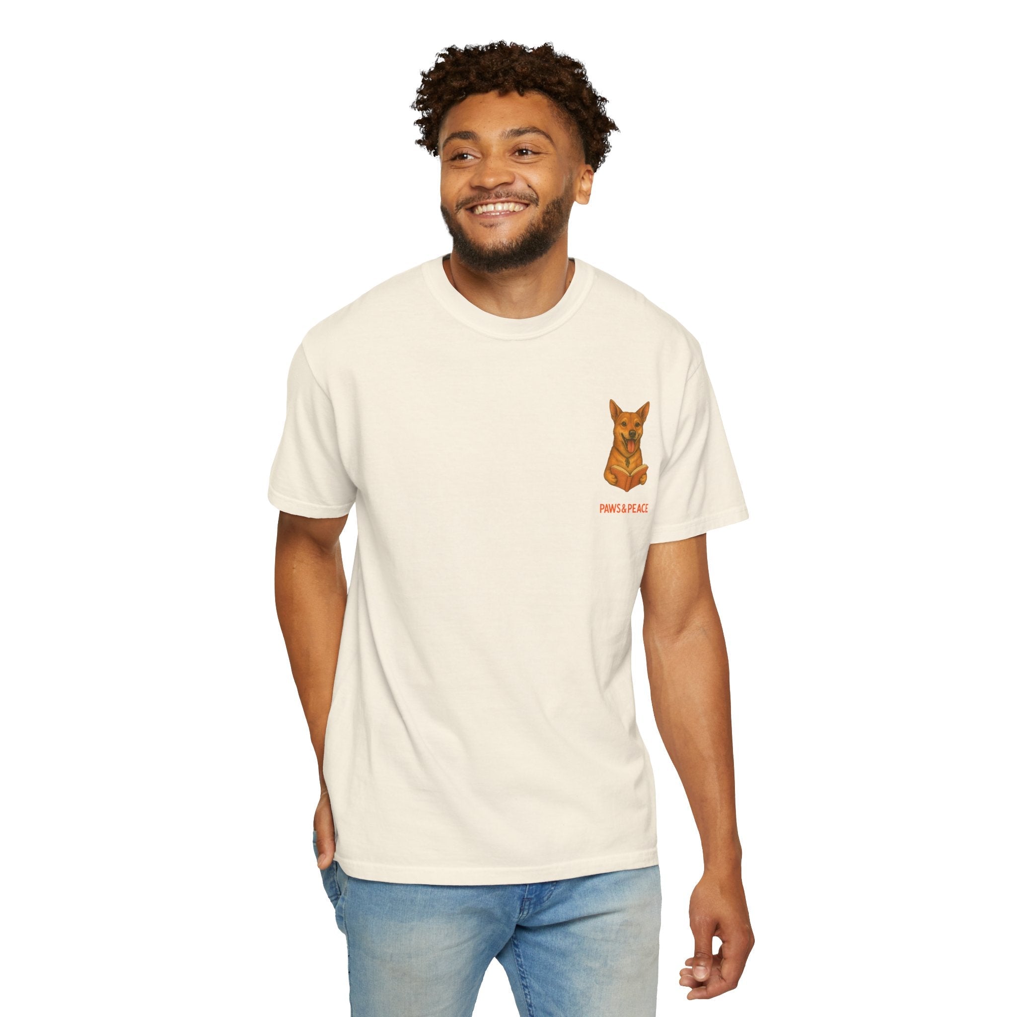 Unisex (Long9) Reading in Almere T-Shirt by Paws&Peace Printify