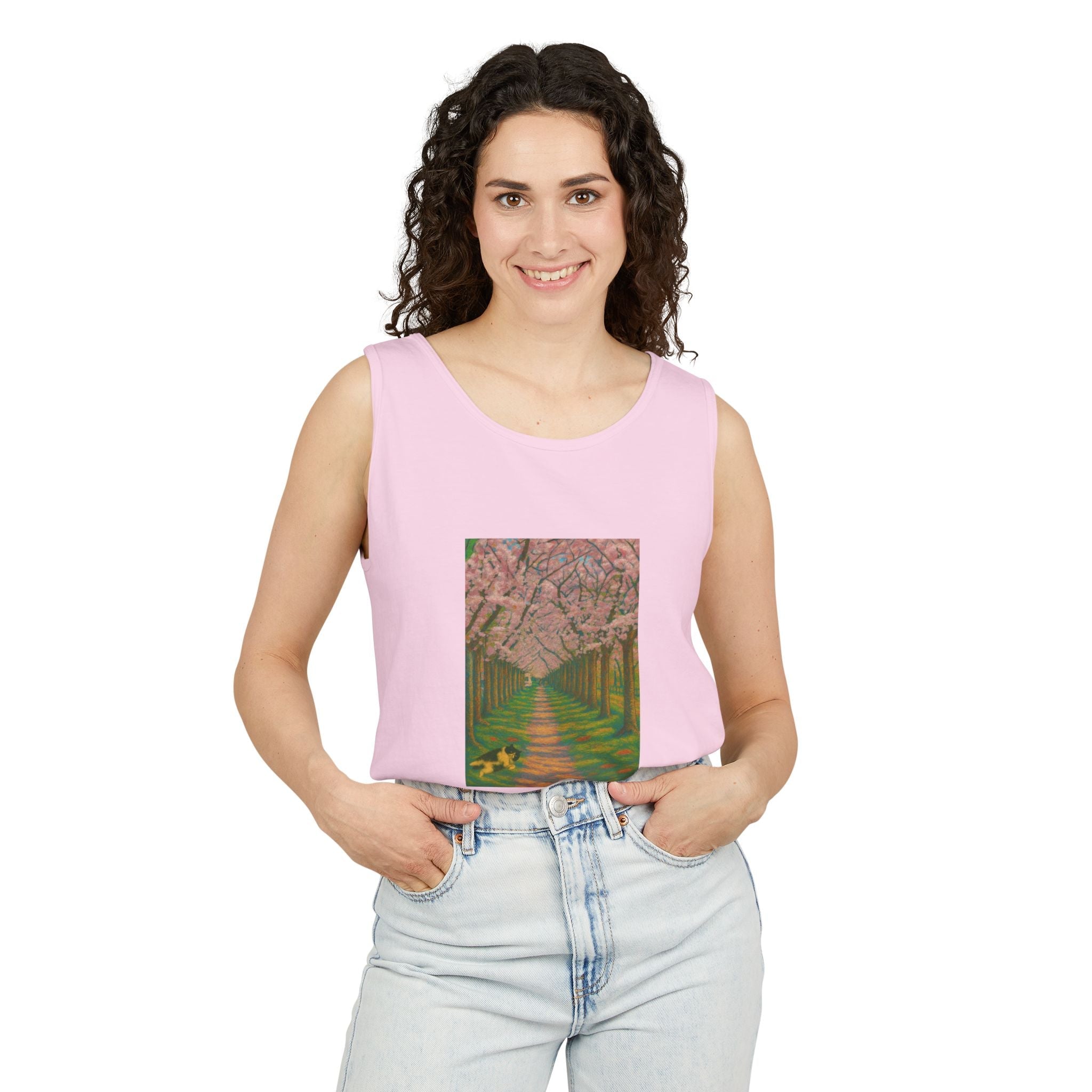 Unisex KaLok Sakura Tank Top by paws&Peace Printify