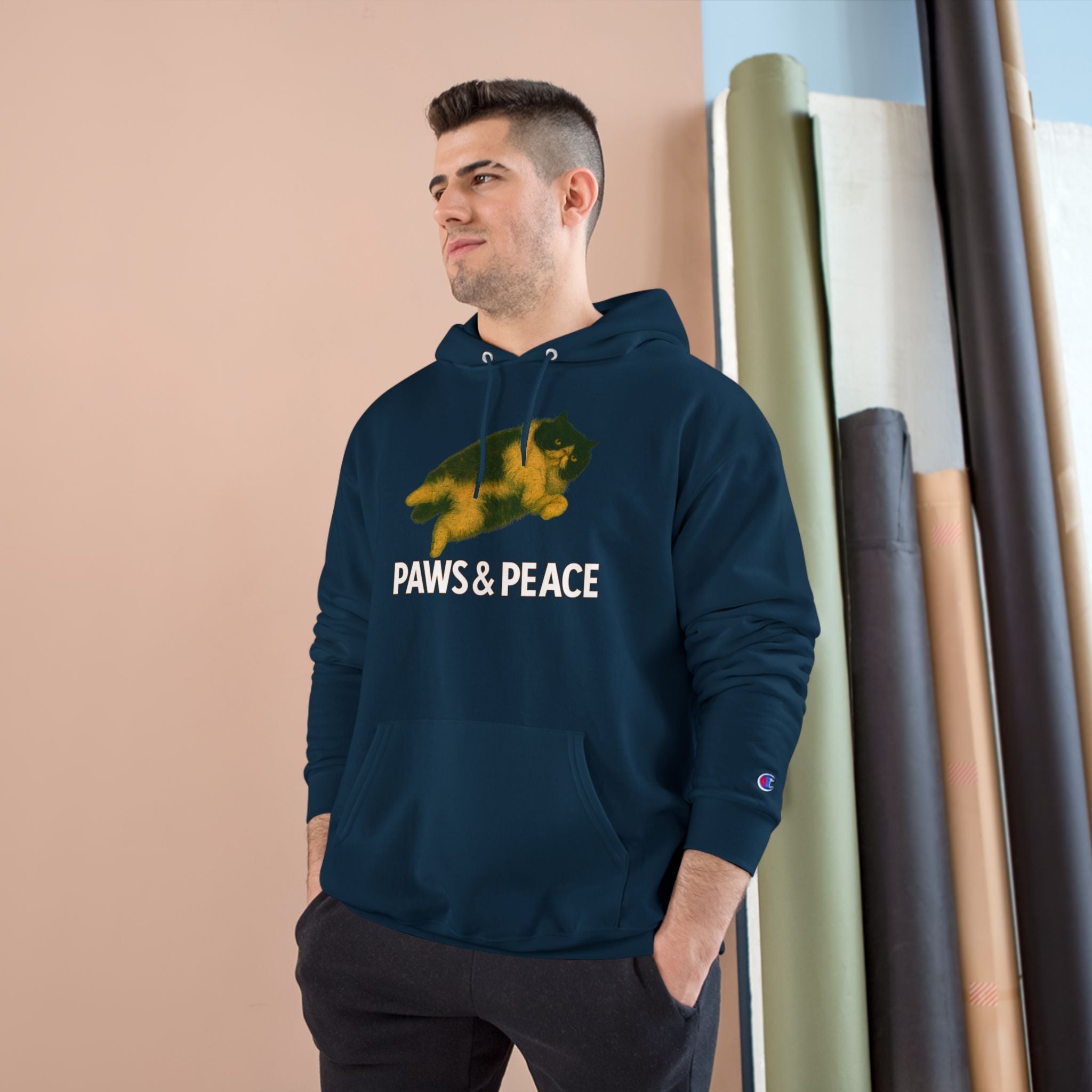 Unisex (KaLok)Hoodie by Champion X Paws&Peace Printify