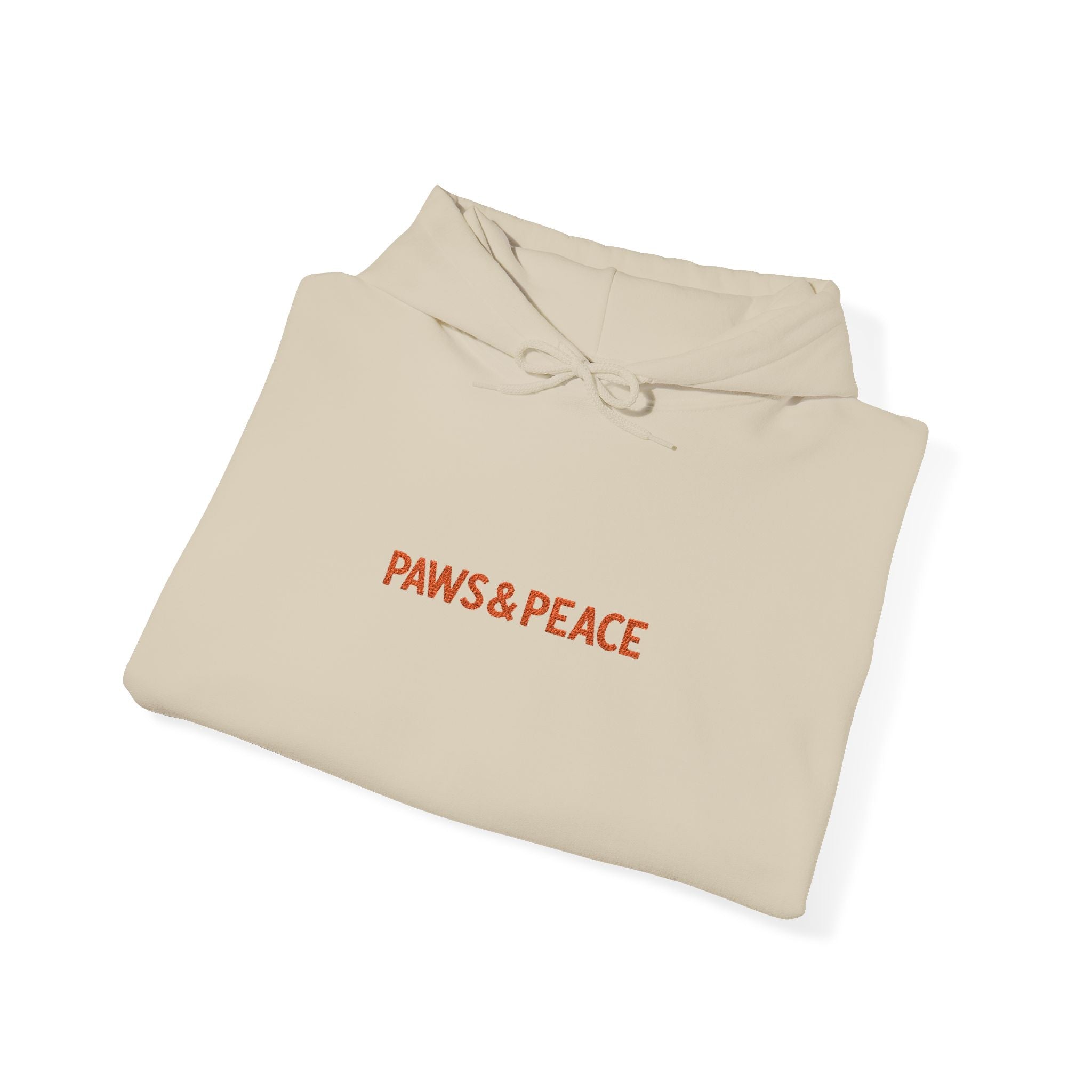 Unisex Paws & Peace Logo Hoodie by Paws&Peace Printify