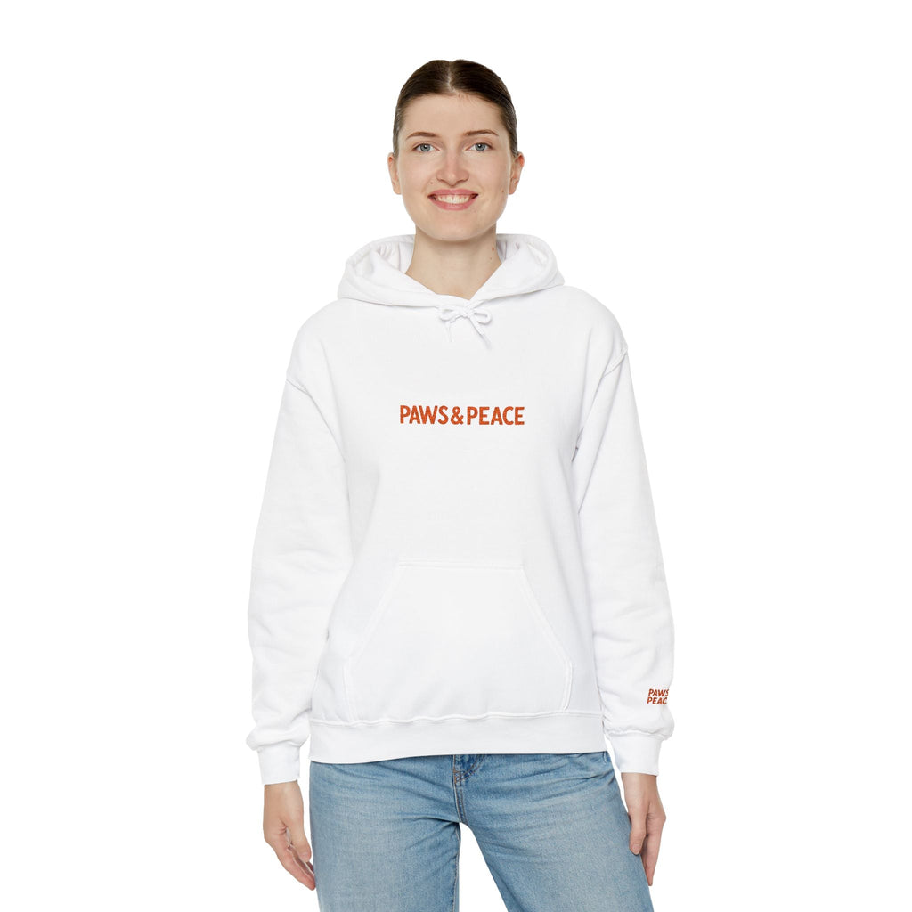 Unisex Paws & Peace Logo Hoodie by Paws&Peace Printify