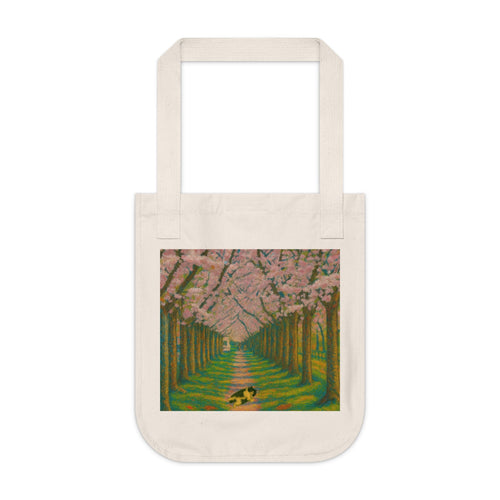Charming Floral Organic Canvas Tote Bag, Eco-Friendly Carryall Printify