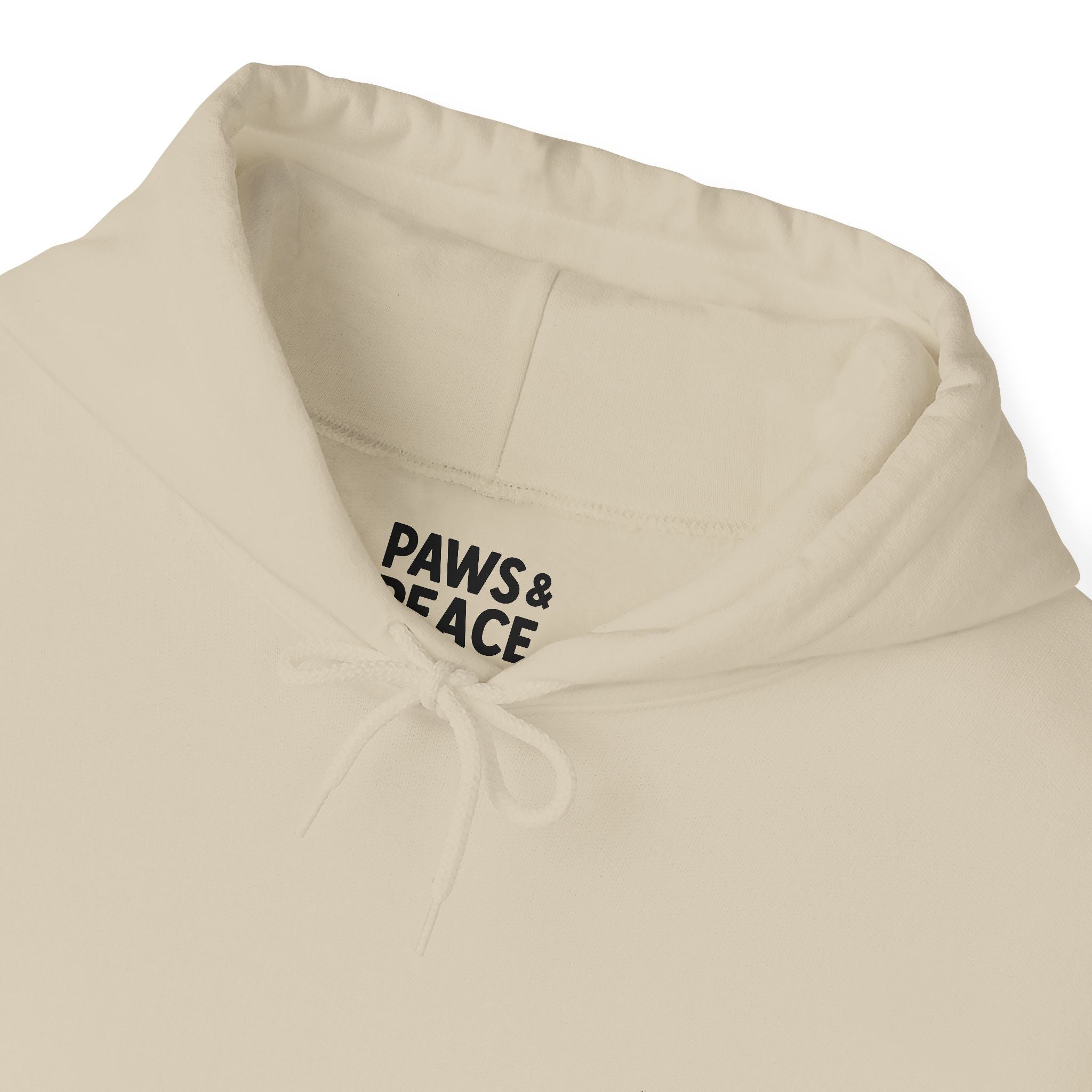 Unisex Paws & Peace Logo Hoodie by Paws&Peace Printify
