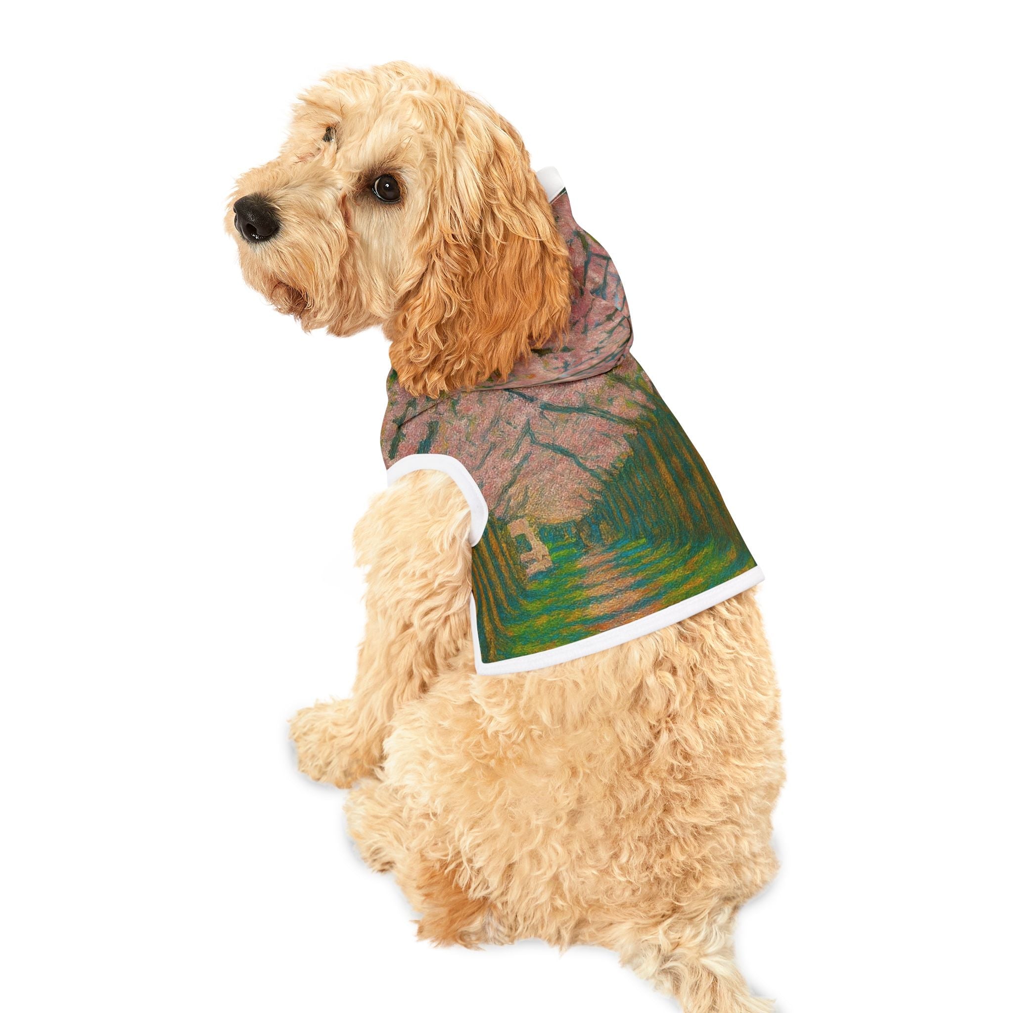 Paws&Peace Charming Floral Pet Hoodie Printify