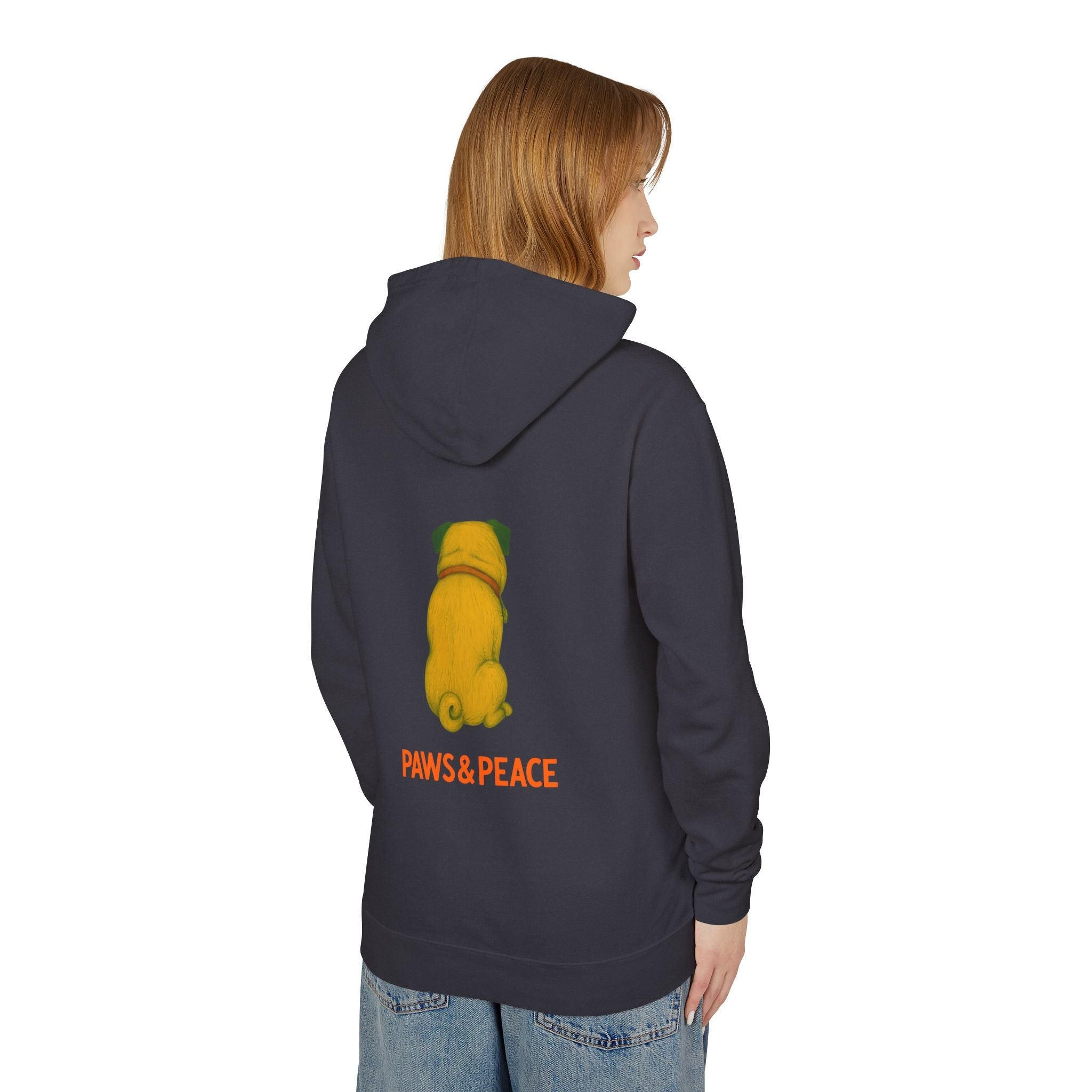 Unisex (Puggo) Lightweight Hoodie by Paws&Peace Printify