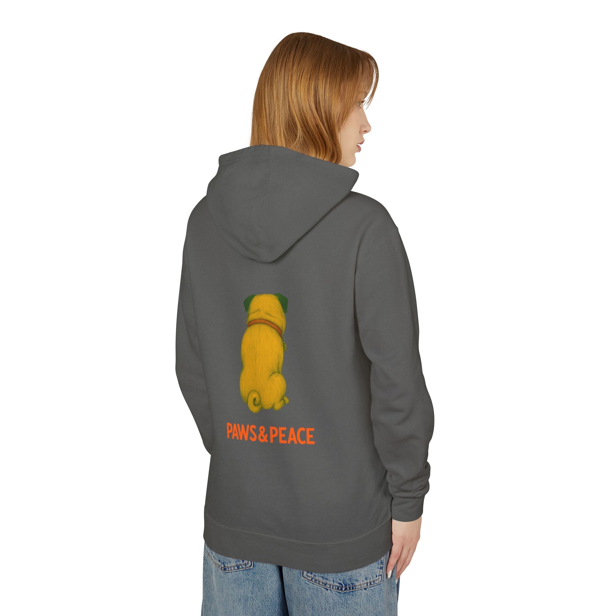 Unisex (Puggo) Lightweight Hoodie by Paws&Peace Printify