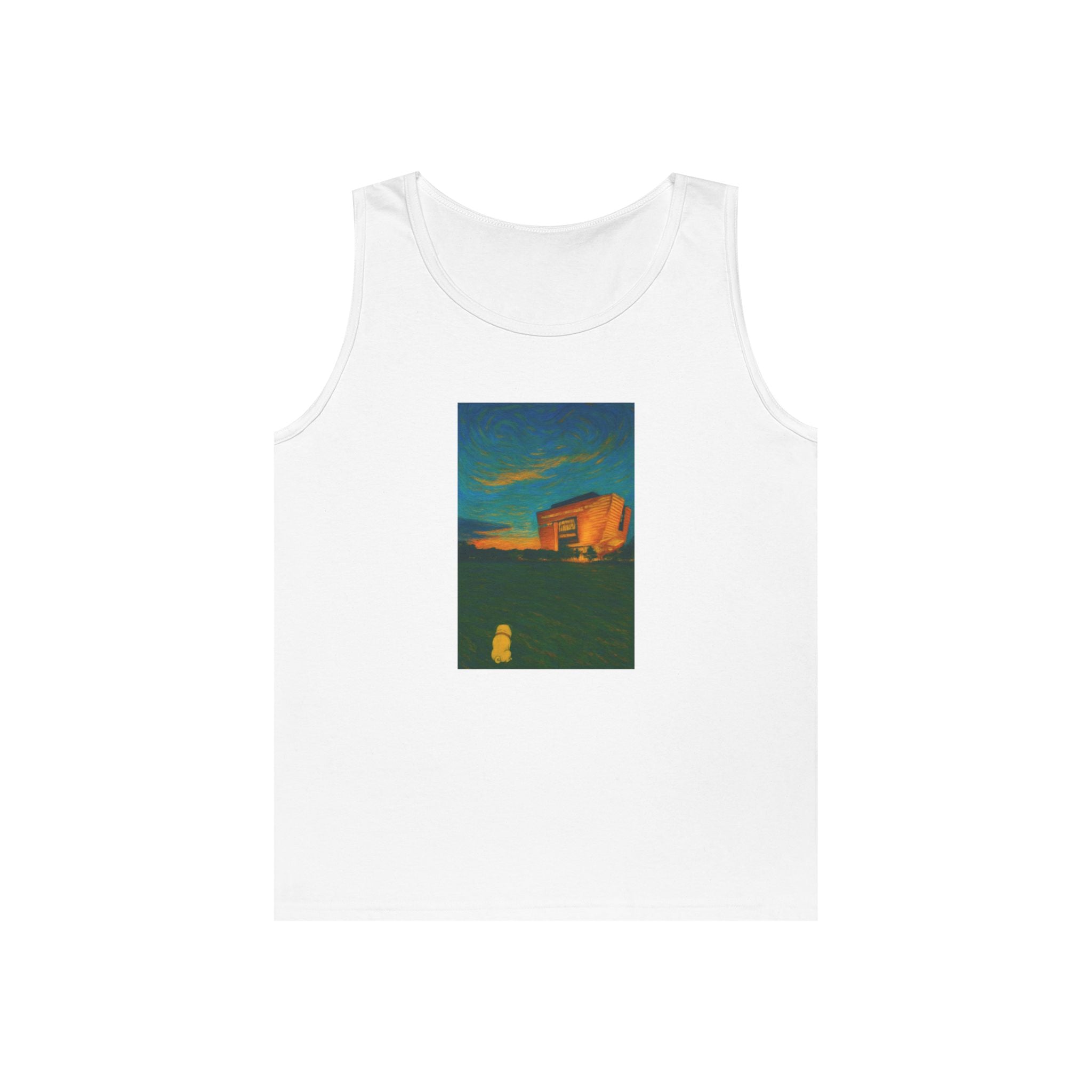 Unisex Mango Sunset Tank Top by Paws&Peace Printify