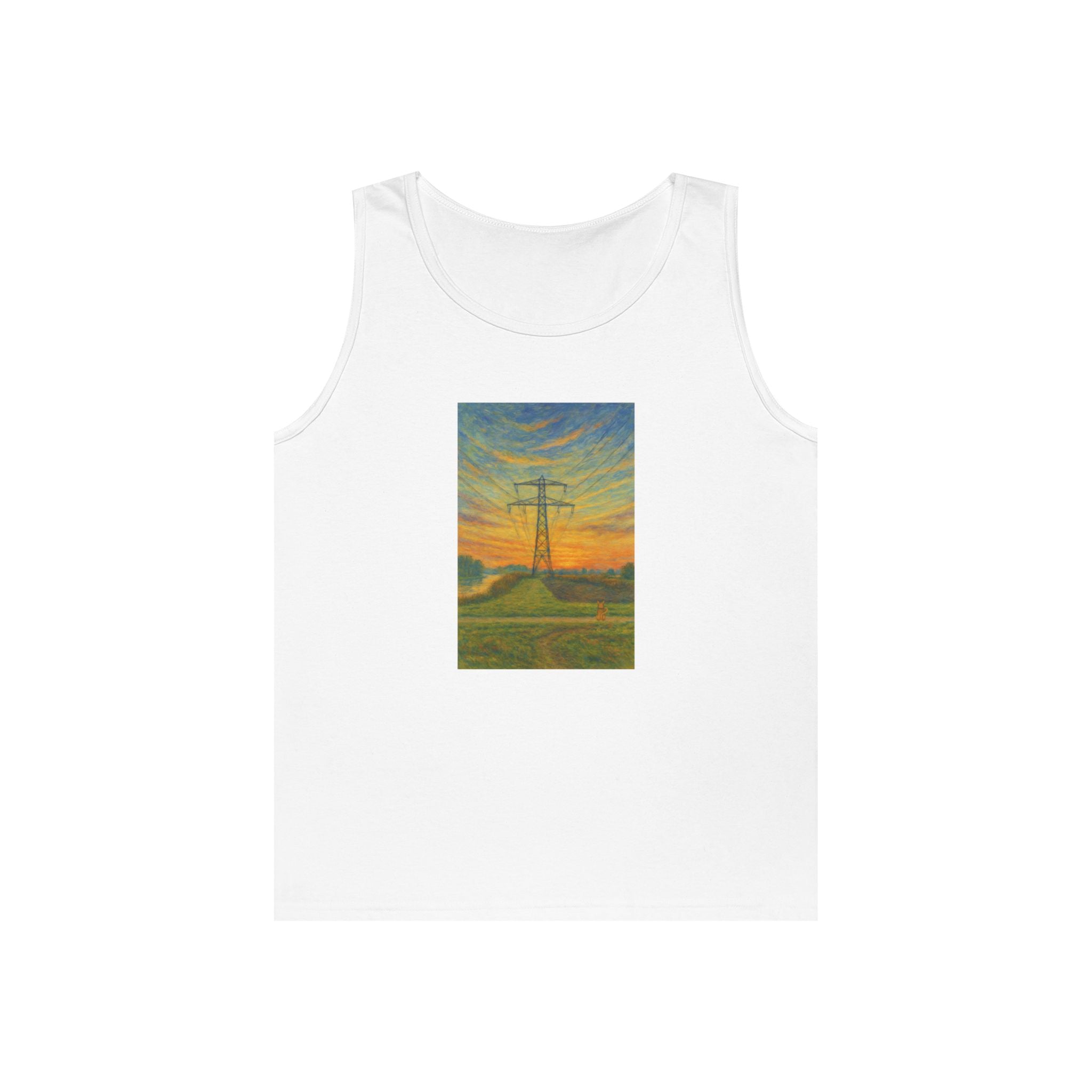 Unisex Long9 Sunset Tank Top by Paws&Peace Printify