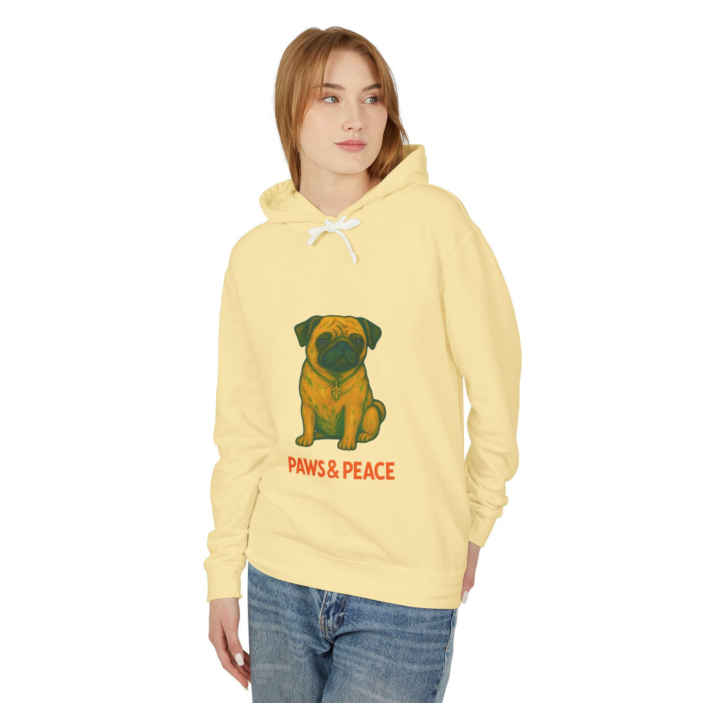 Unisex (Puggo) Lightweight Hoodie by Paws&Peace Printify