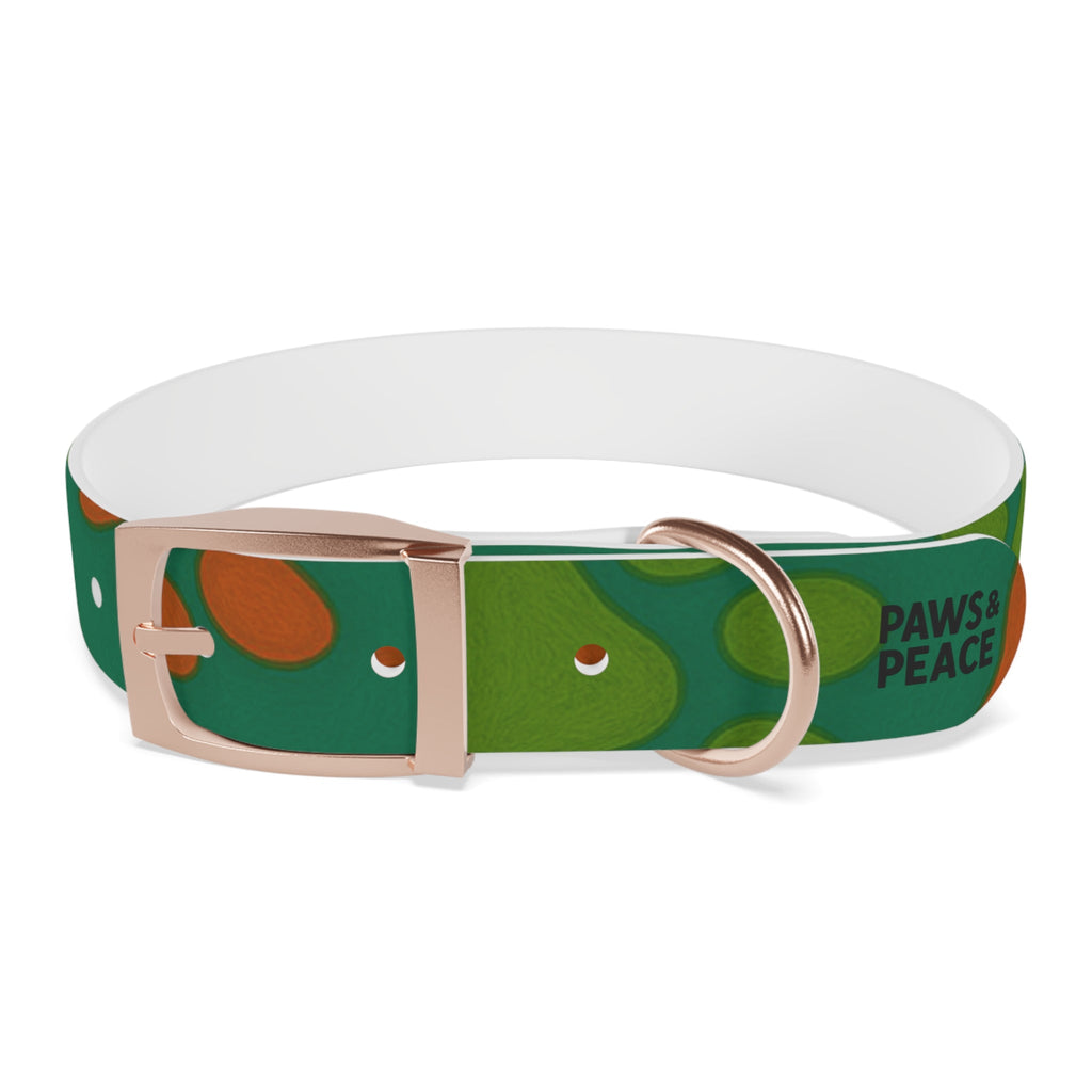 Stylish Dog Collar (green) | Paws & Peace Design Printify