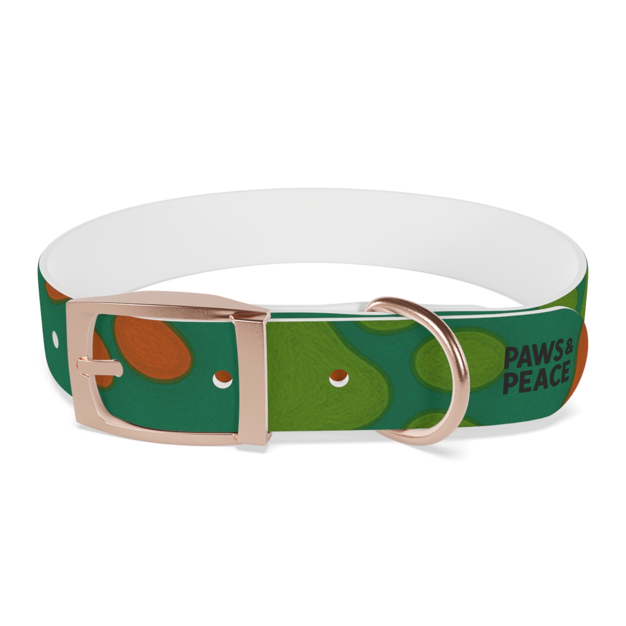 Stylish Dog Collar (green) | Paws & Peace Design Printify